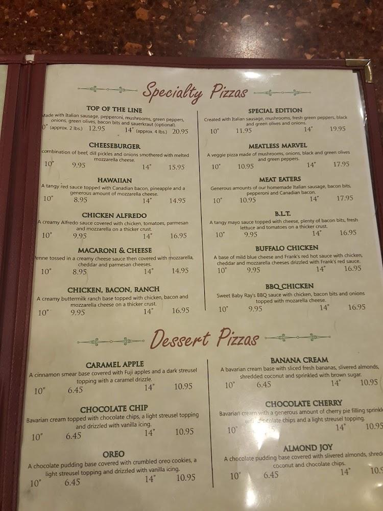 Old World Pizza Menu image 4